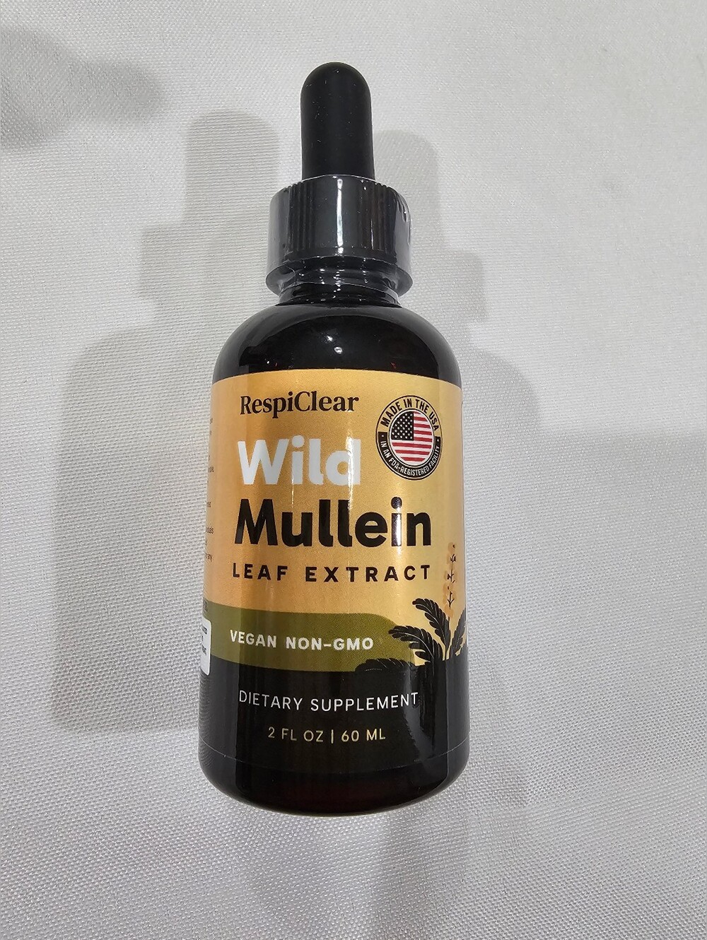 Wild Mullein Leaf Extract Serum – Gold Bottle